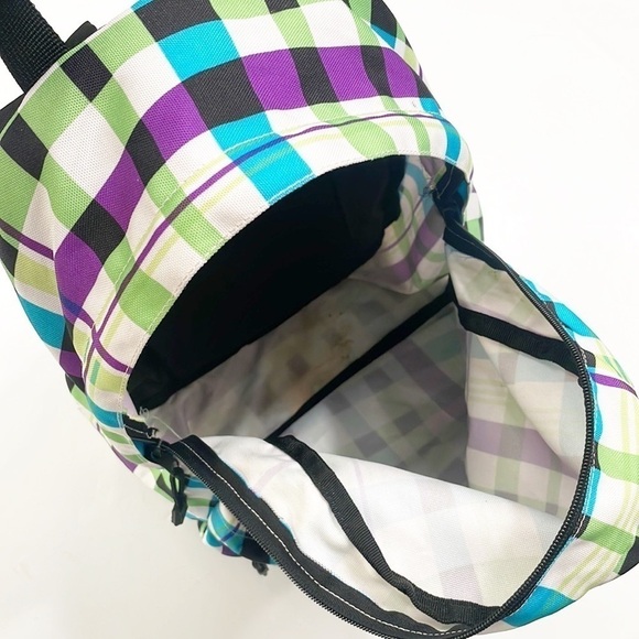 Tribeca multicolored plaid print backpack - Picture 2 of 5
